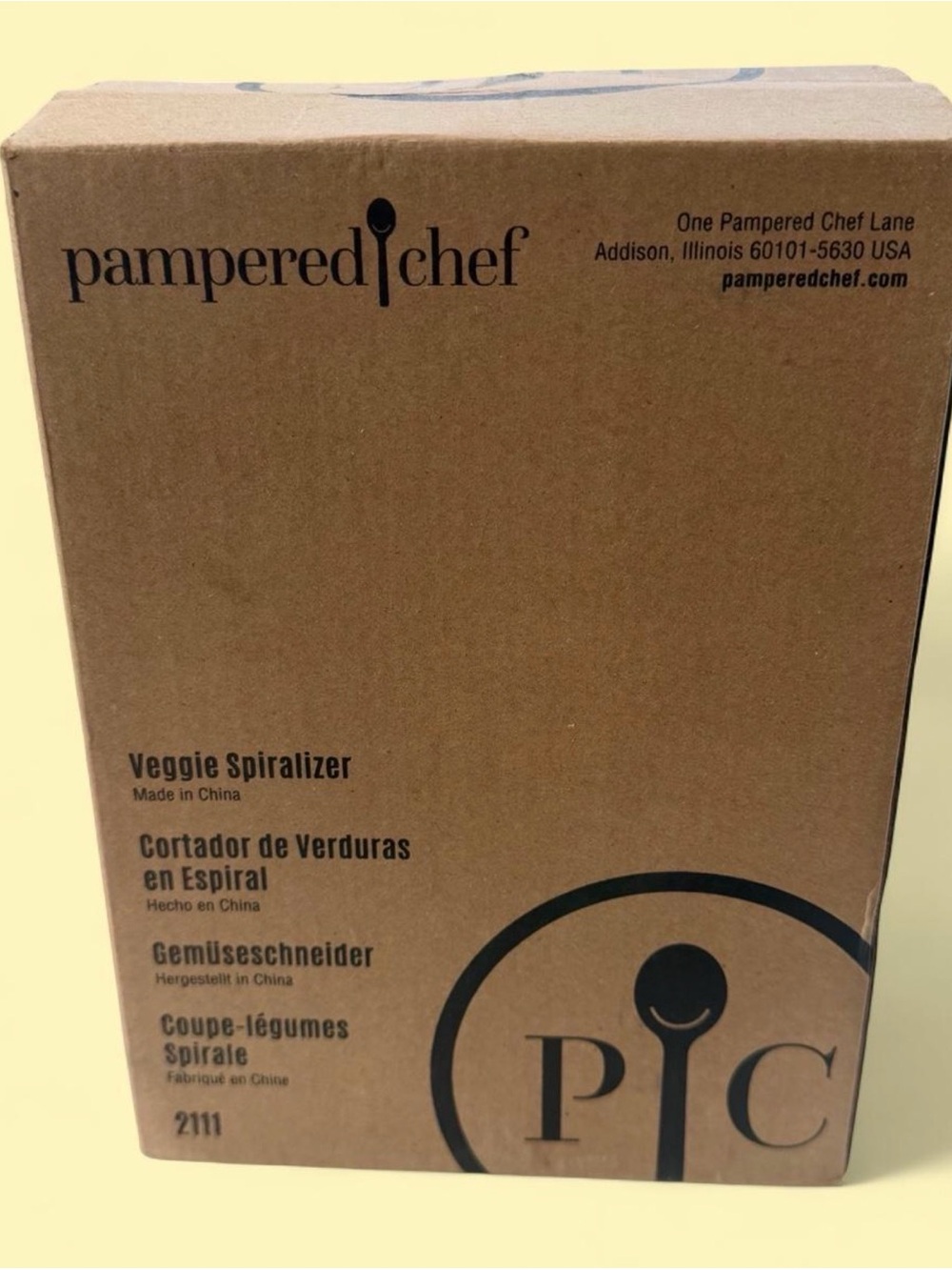 Pampered Chef Veggie Spiralizer - Brown Box